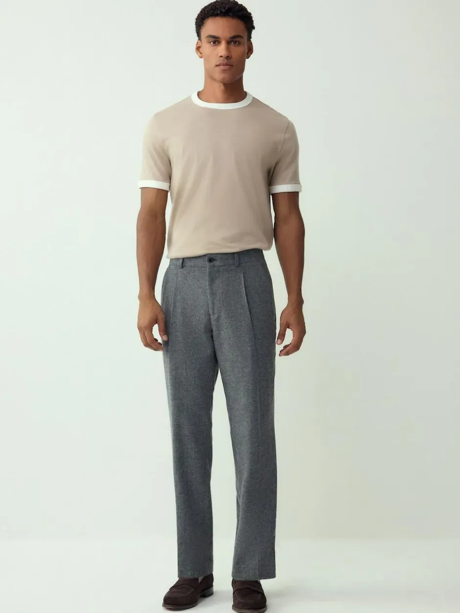 Next Navy/White/Neutral Stone 3 Pack Slim Fit Ringer T-Shirt Outlet