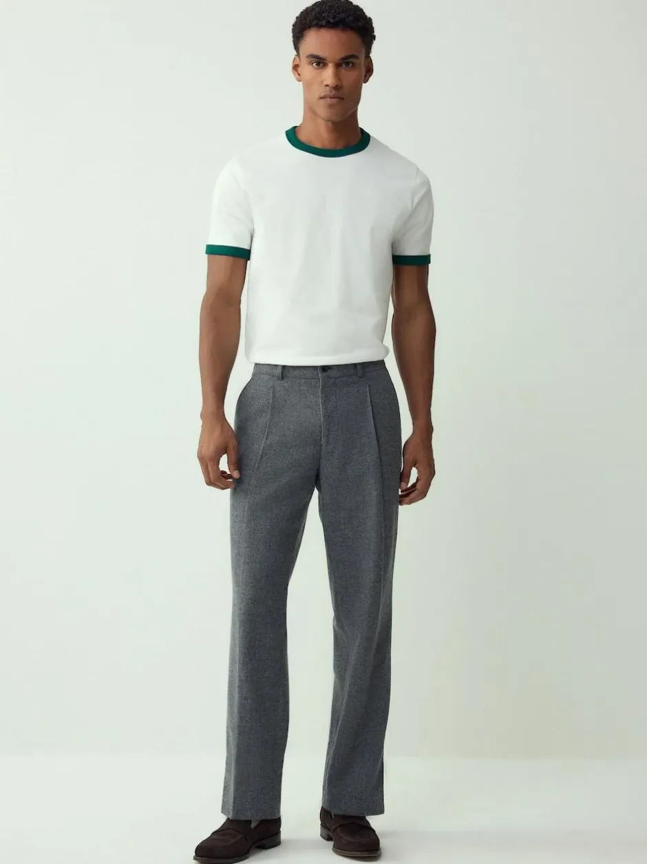 Next Navy/White/Neutral Stone 3 Pack Slim Fit Ringer T-Shirt Outlet