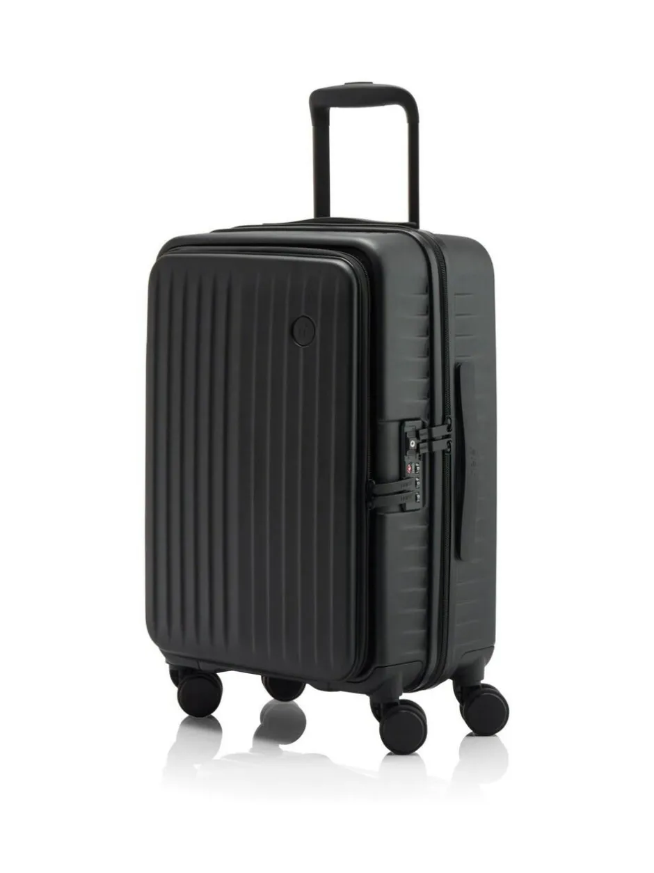 Nere Venture DUAL OPEN 55CM Suitcase Black Best