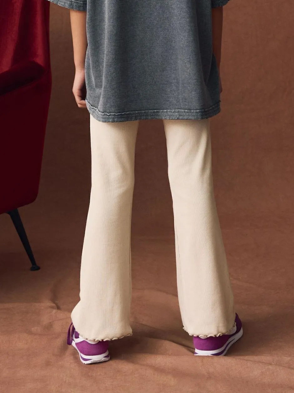 Next Neutral 1 Pack Rib Flare Leggings (3-16yrs)