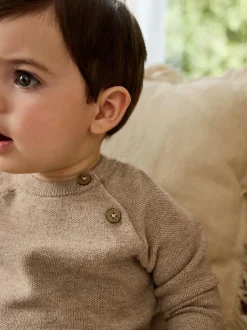 Next Baby Knitted Jumper and Leggings Set (0mths-2yrs) Neutral