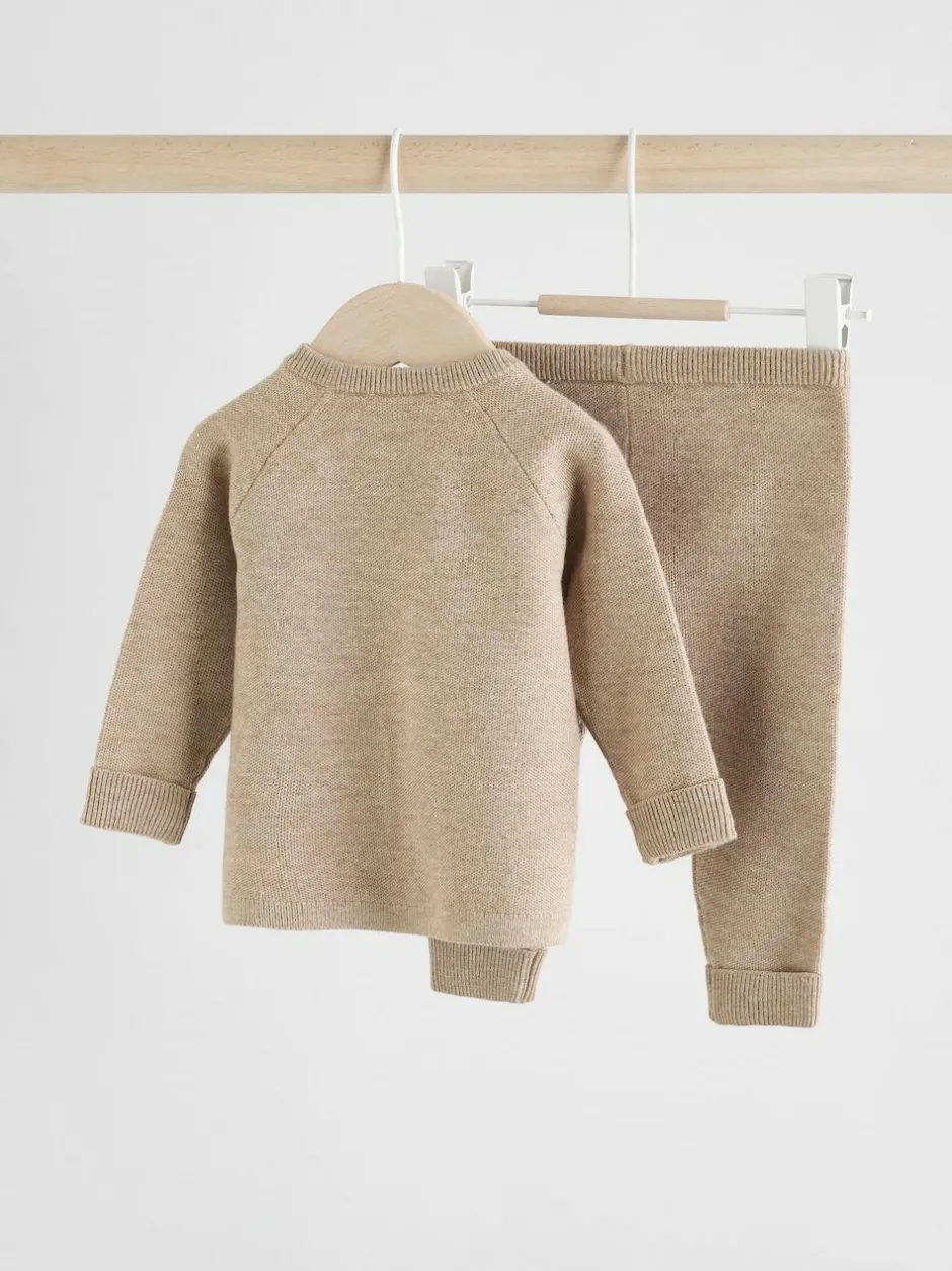 Next Baby Knitted Jumper and Leggings Set (0mths-2yrs) Neutral