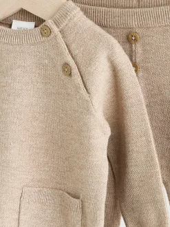 Next Baby Knitted Jumper and Leggings Set (0mths-2yrs) Neutral