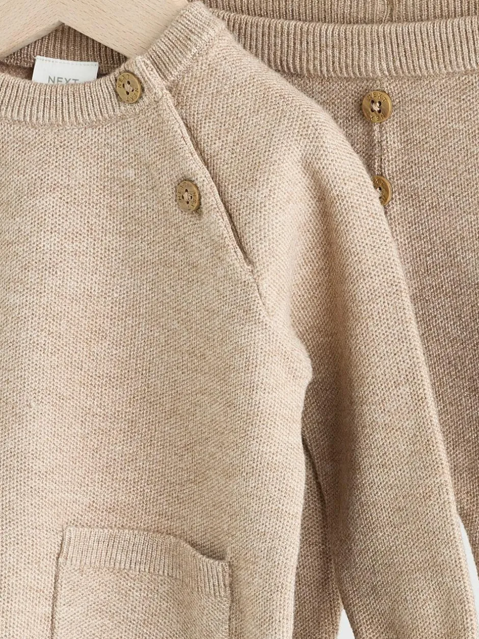 Next Baby Knitted Jumper and Leggings Set (0mths-2yrs) Neutral