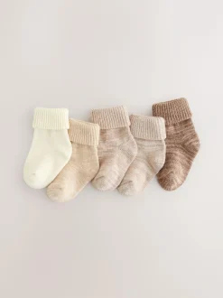 Next Baby Roll Top Socks (0mths-2yrs) Neutral Discount