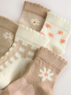 Next Neutral Baby Socks 5 Pack (0mths-2yrs) Outlet
