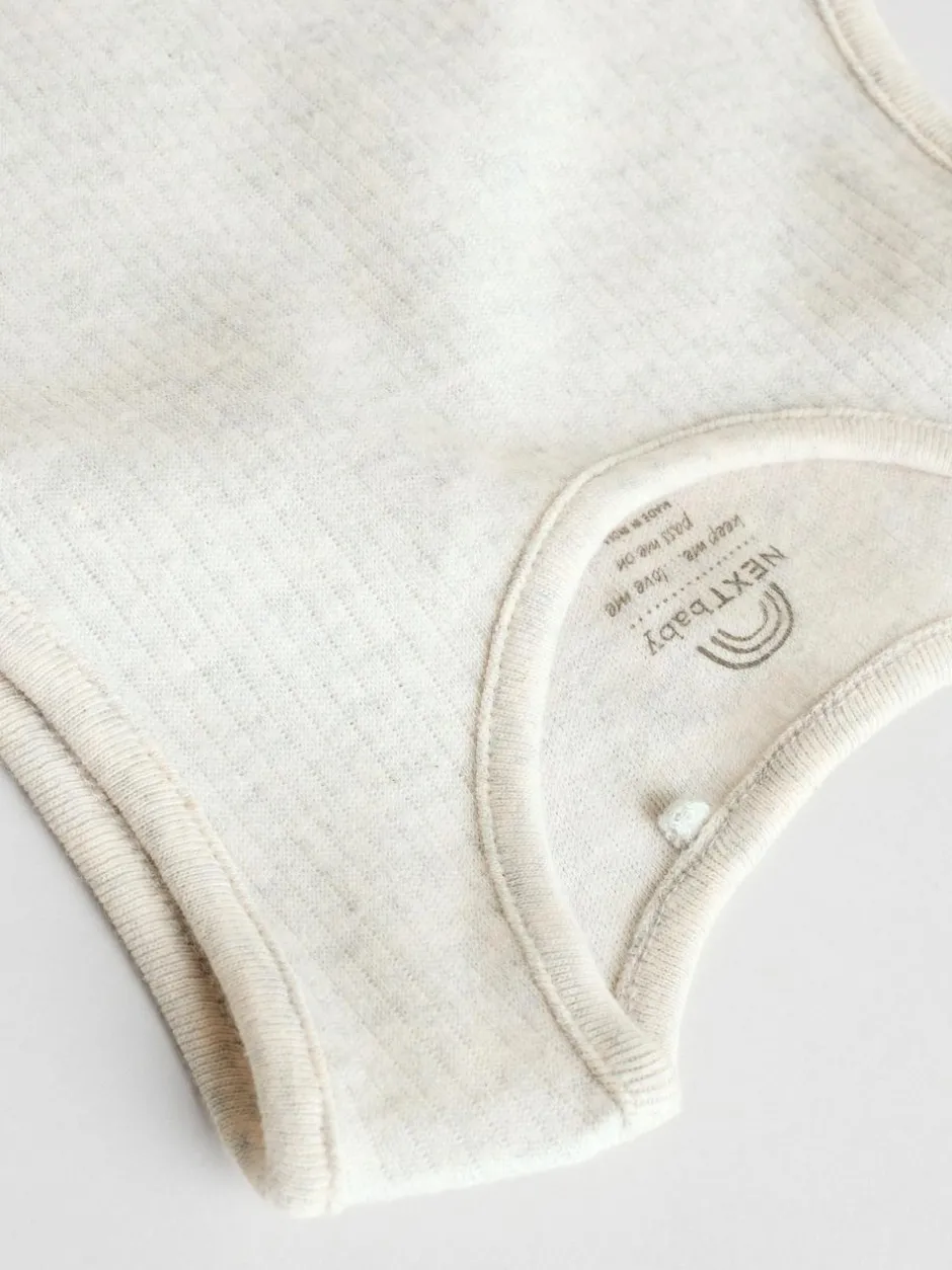 Next Neutral Baby Vest Bodysuits 5 Pack New