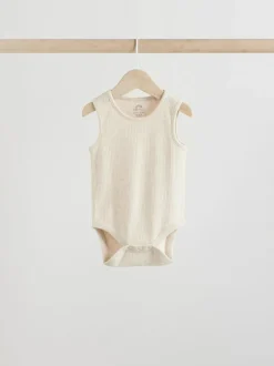 Next Neutral Baby Vest Bodysuits 5 Pack New