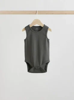 Next Neutral Baby Vest Bodysuits 5 Pack New