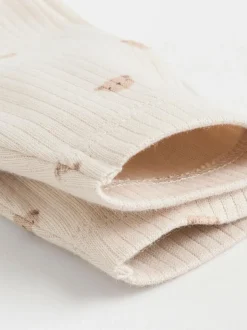 Next Baby Long Sleeve Bodysuits 5 Pack Neutral Bear