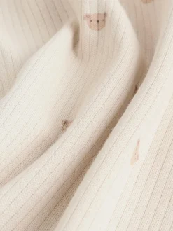 Next Baby Long Sleeve Bodysuits 5 Pack Neutral Bear