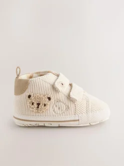 Next Baby Touch Fastening Trainers (0-2mths) Neutral Bear Outlet