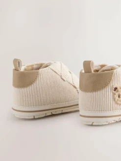 Next Baby Touch Fastening Trainers (0-2mths) Neutral Bear Outlet