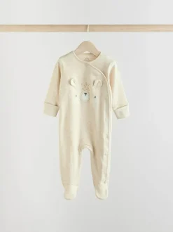 Next Neutral Bear Character Sleepsuits 5 Pack (0mths-2yrs) Clearance