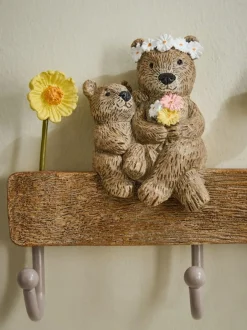 Next Neutral Bertie Bear Coat Hooks Clearance