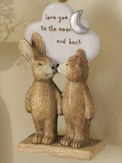 Next Neutral Bertie The Bear Love You To The Moon Hanging Decoration Best