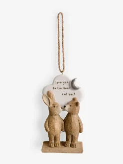 Next Neutral Bertie The Bear Love You To The Moon Hanging Decoration Best