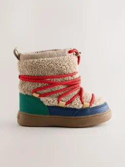 Next Neutral Borg Bungee Pull On Boots Clearance