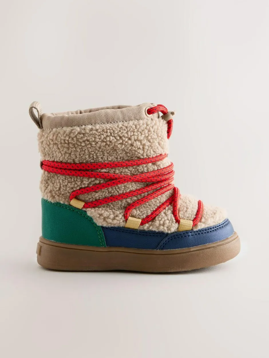 Next Neutral Borg Bungee Pull On Boots Clearance