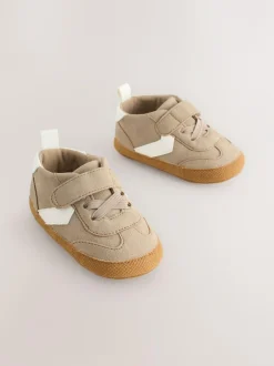 Next Touch Fastening Baby Trainers (0-2mths) Neutral Brown Best