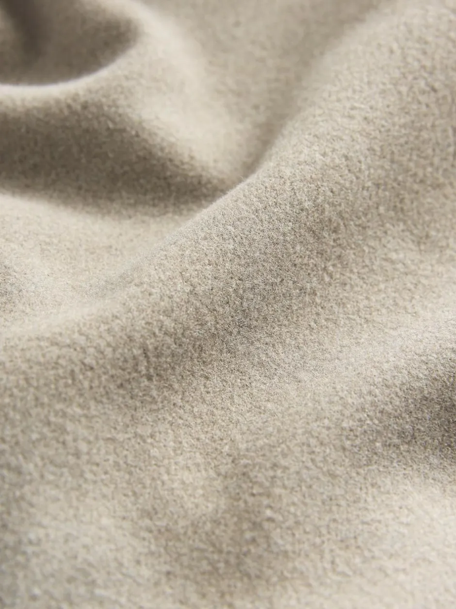 Next Brushed Collared Jacket Neutral Hot