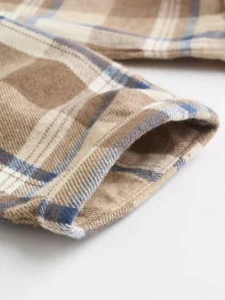Next Baby Sweatshirt and Trousers Set (0mths-2yrs) Neutral Check Outlet