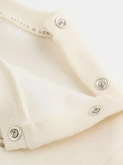 Next Baby Sweatshirt and Trousers Set (0mths-2yrs) Neutral Check Outlet