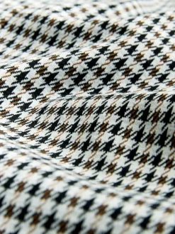 Next Ponte Pencil Skirt Neutral Check Discount