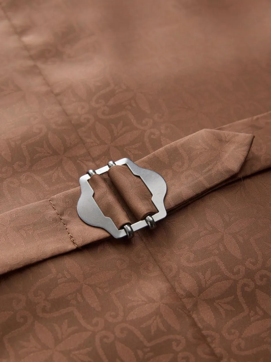Next Contrast Fabric Detail Suit Waistcoat Neutral Clearance