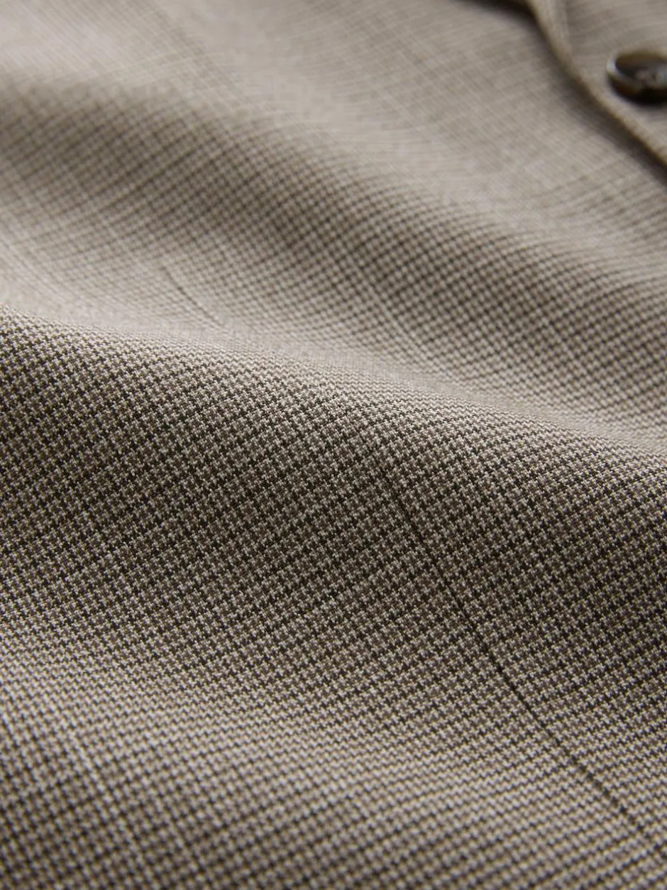 Next Contrast Fabric Detail Suit Waistcoat Neutral Clearance