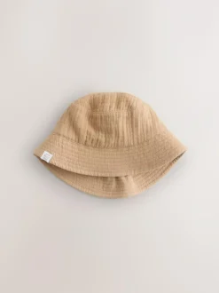 Next Crinkle Baby Bucket Hats 2 Pack Neutral Sale