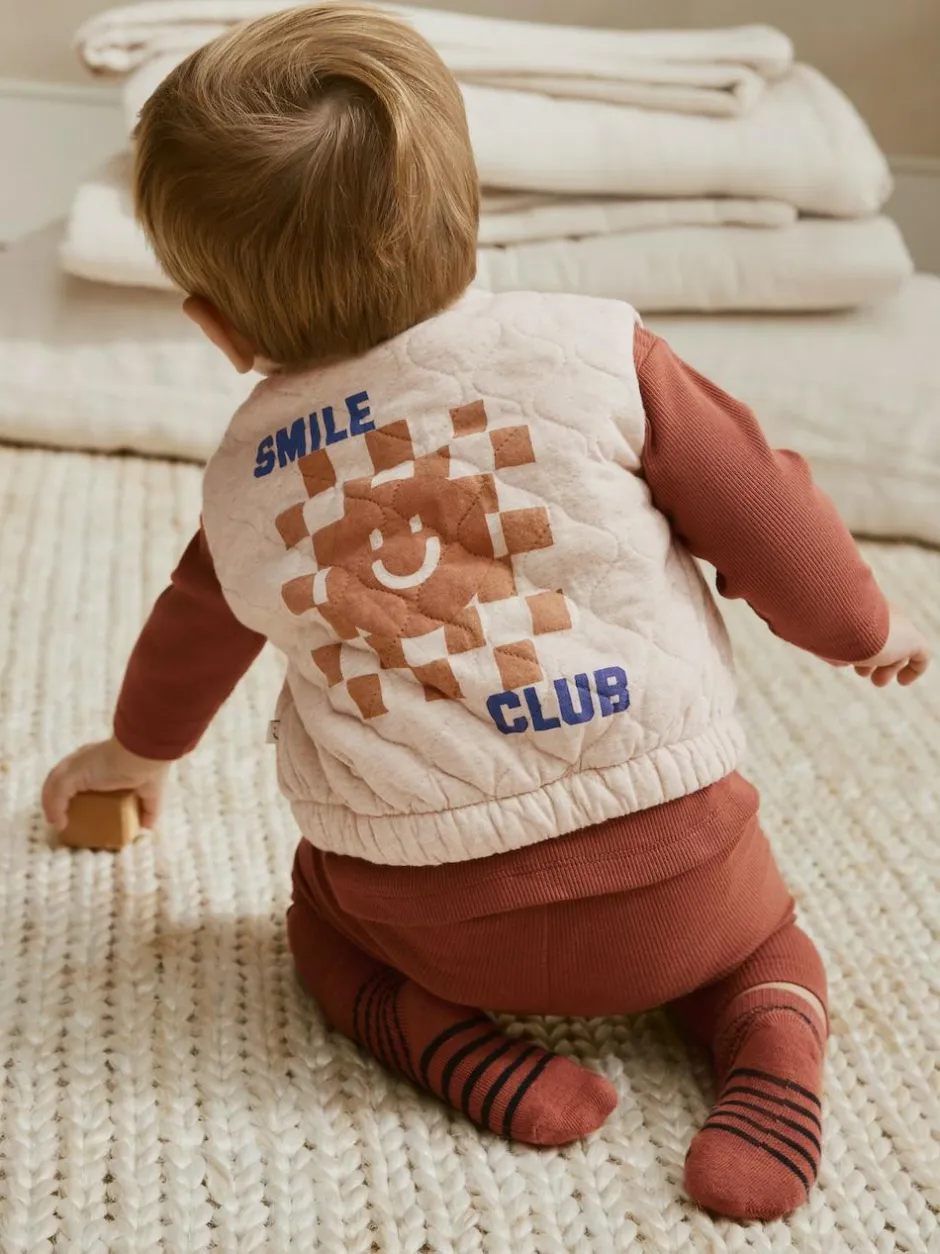 Next Baby Gilet Top and Leggings Set (0mths-2yrs) Neutral Faces Outlet