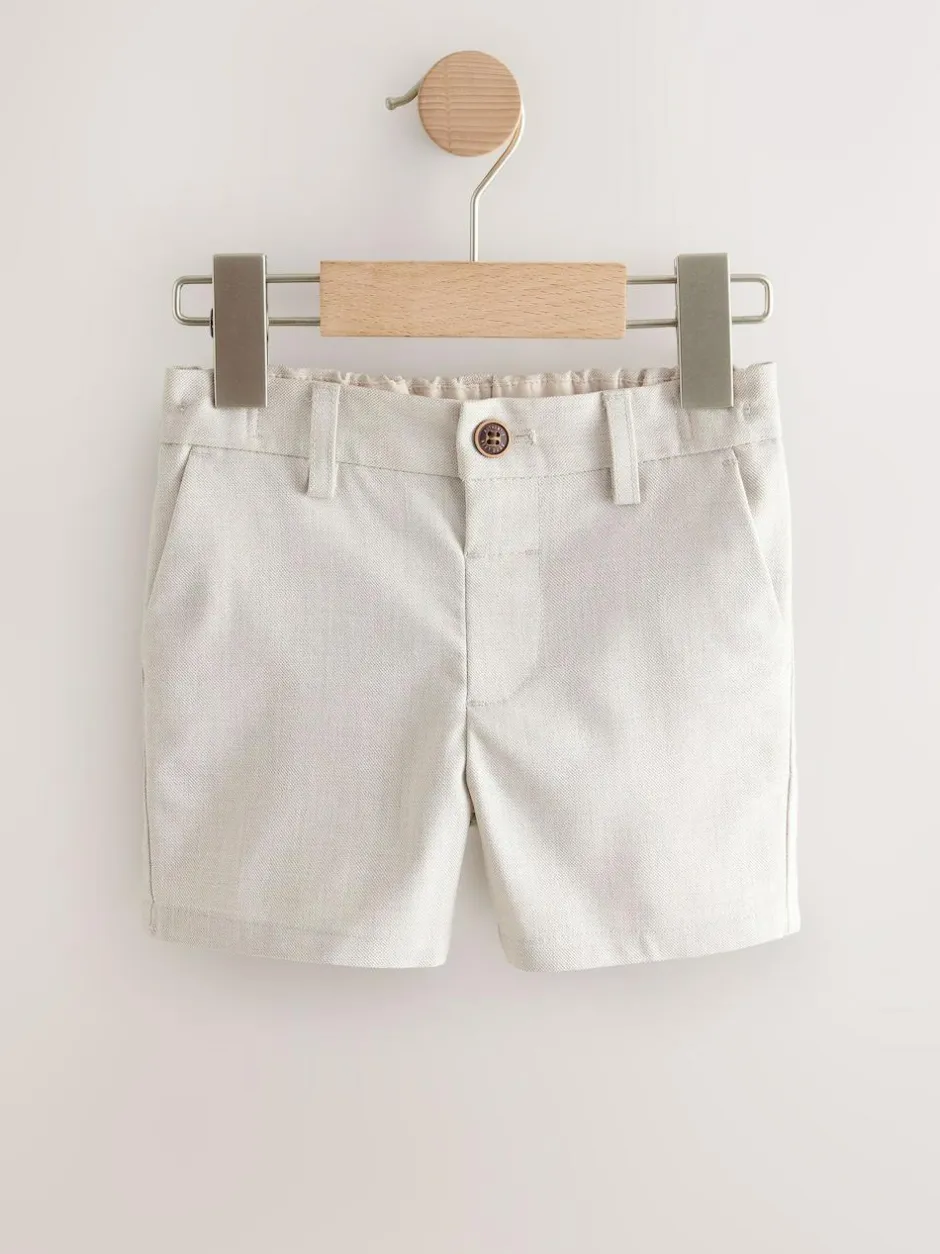 Next Neutral Formal Shorts (3mths-7yrs)