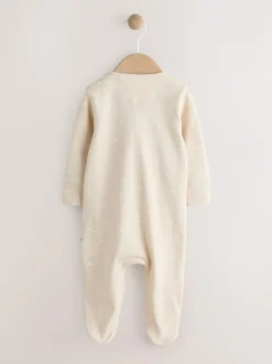 Next Two Way Zip Baby Sleepsuit (0-18mths) Neutral I Love My Daddy Sale