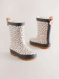 Next Wellies Neutral Leopard New