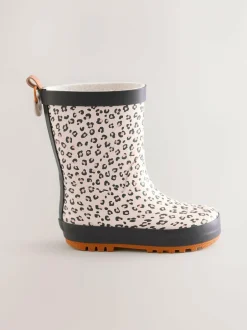 Next Wellies Neutral Leopard New