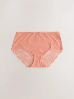 Next Neutral Midi No VPL Lace Back Briefs 5 Pack Outlet