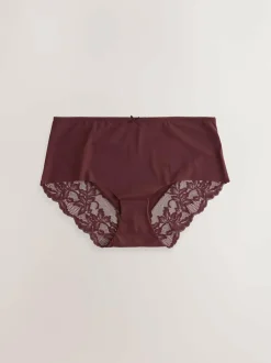 Next Neutral Midi No VPL Lace Back Briefs 5 Pack Outlet