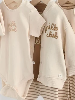 Next Baby Bundle Gift Set 7 Piece (0-18mths) Neutral Milk Club Online