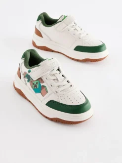 Next Neutral Minecraft Touch Close Elastic Lace Trainers Best