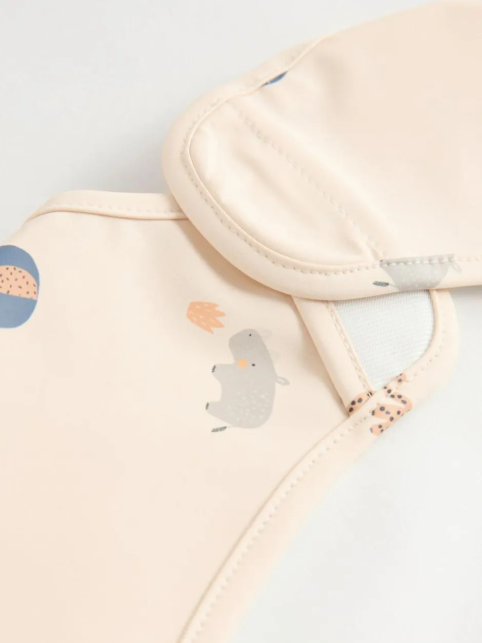 Next Neutral Mini Jungle Weaning And Feeding Sleeved Bib