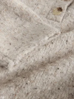 Next Boucle Long Sleeve Polo Jumper Neutral Neppy Online