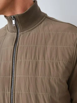 Next Non-Hooded Hybrid Full Zip Jacket Neutral Discount
