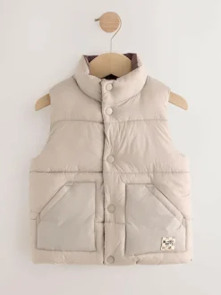 Next Neutral Padded Gilet (3mths-10yrs) New
