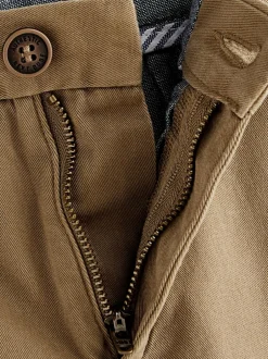 Next Neutral Regular Fit Stretch Chino Trousers (3-17yrs) Online