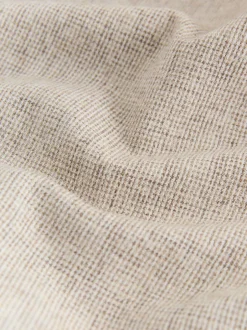 Next Standard Collar Cotton Linen Blend Long Sleeve Shirt Neutral Discount