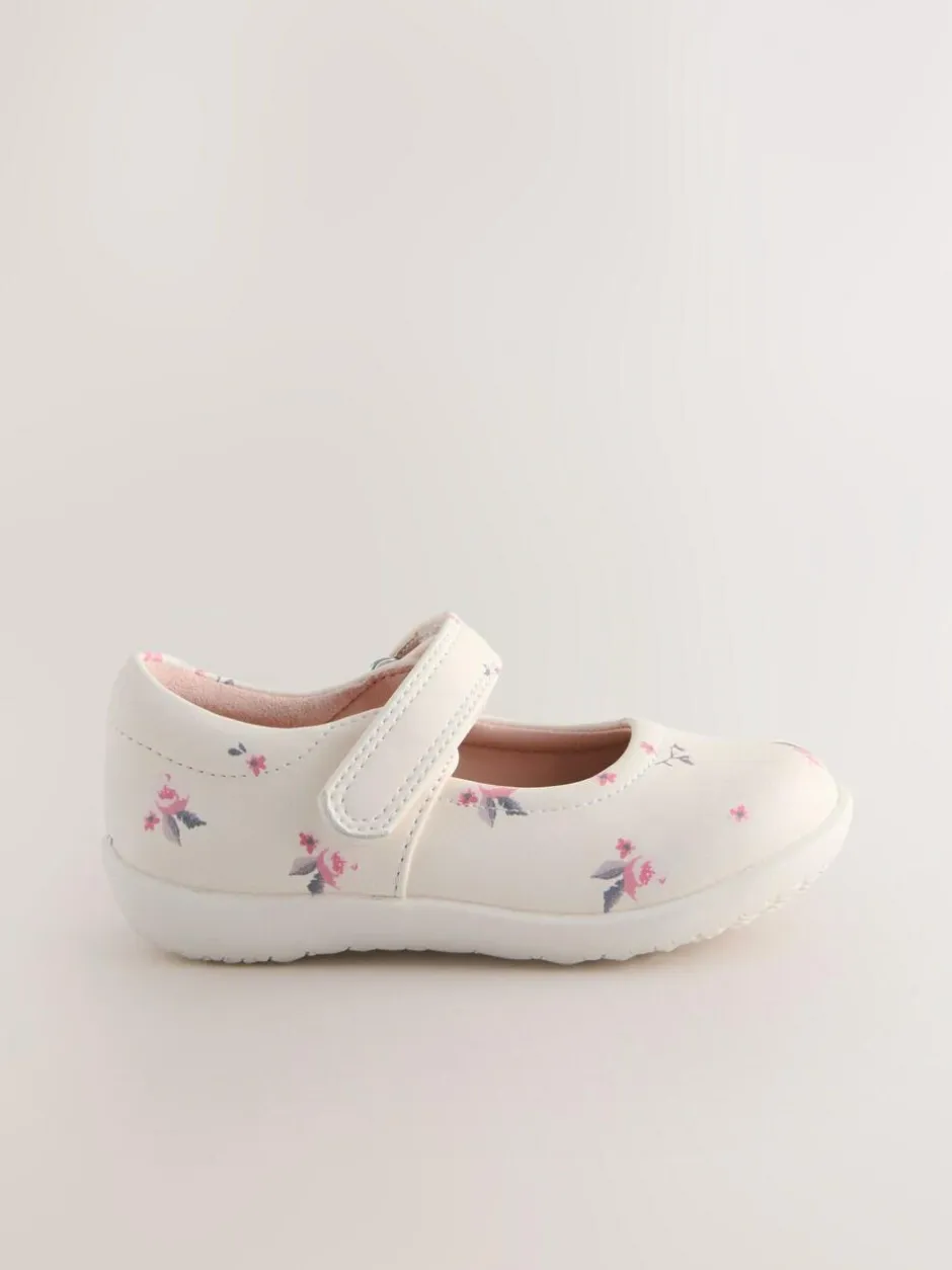 Next Standard Fit (F) First Walker Mary Jane Shoes Neutral