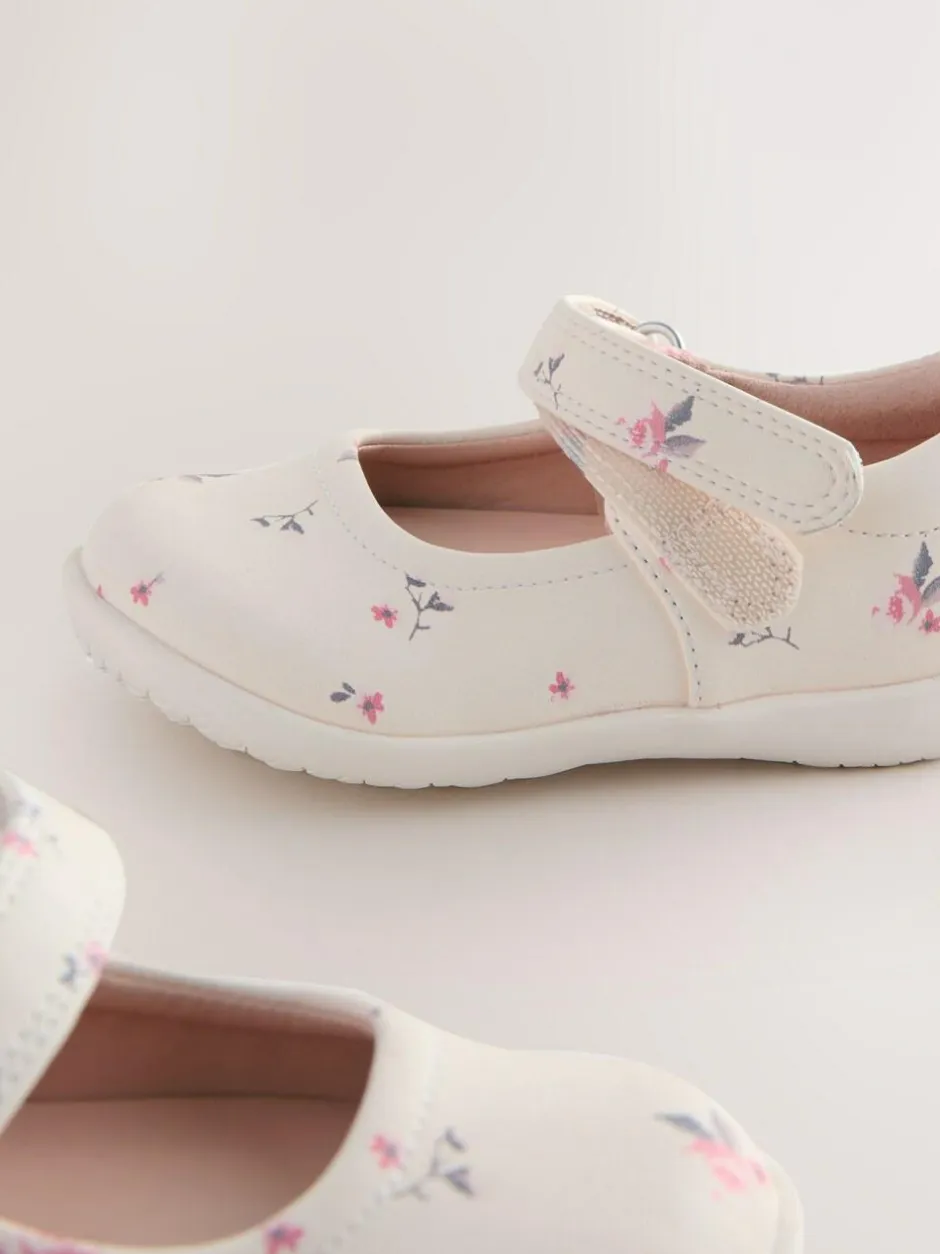 Next Standard Fit (F) First Walker Mary Jane Shoes Neutral