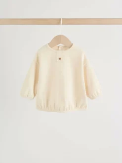 Next Neutral Stripe Sweat Top and Trousers Baby Set (0mths-2yrs) Best