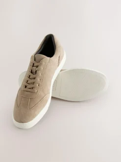 Next Suede Smart Trainers Neutral New